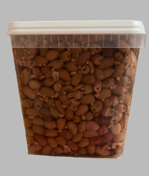 ČERNÉ OLIVY BEZ PEČEK V NÁLEVU 3 KG