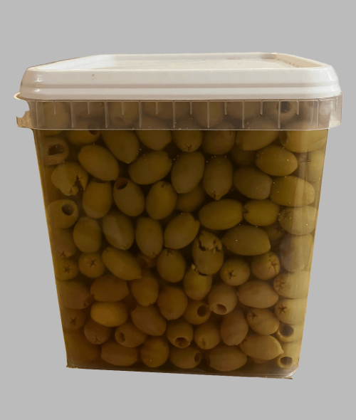 ZELENÉ OLIVY BEZ PEČEK V NÁLEVU 3 KG